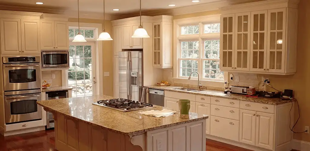 Custom cabinet door installation and kitchen upgrade in Akron, OH