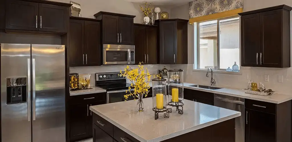 Cabinet painting results with freshly painted kitchen cabinets in Akron, OH